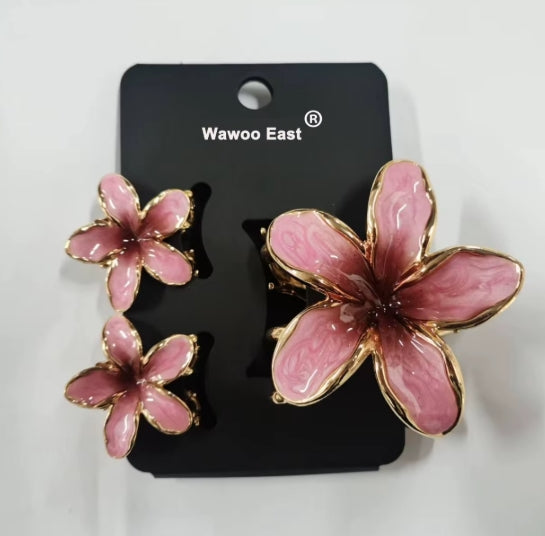 Colorful Flower Clips