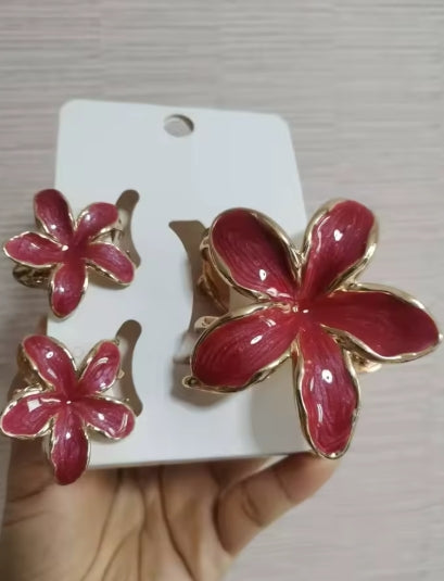 Colorful Flower Clips
